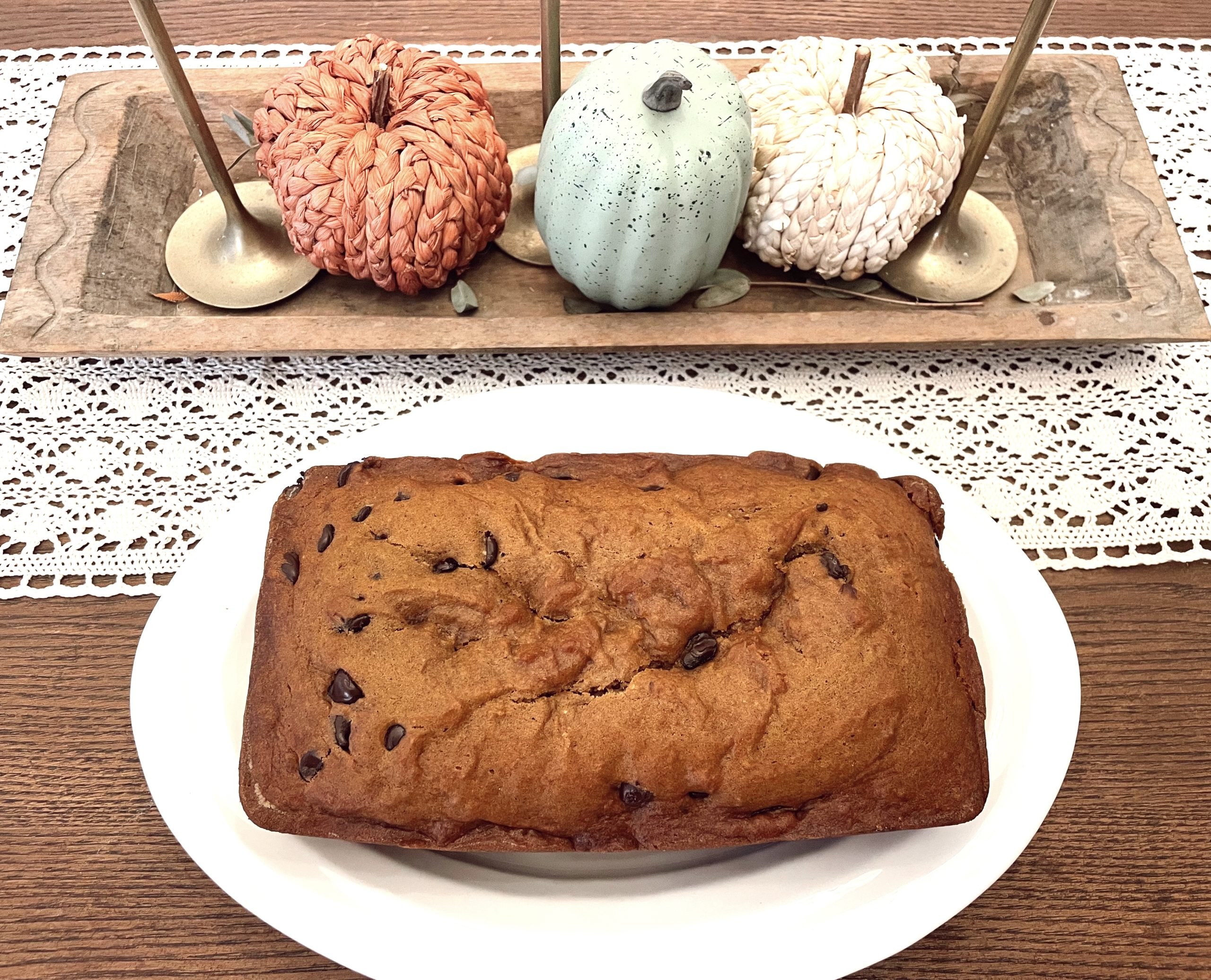 Pumpkin Chocolate Chip Bread